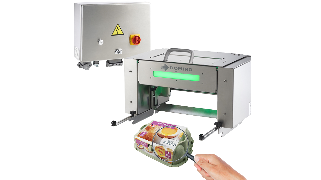 Domino launches traverser for multi-lane egg pack coding